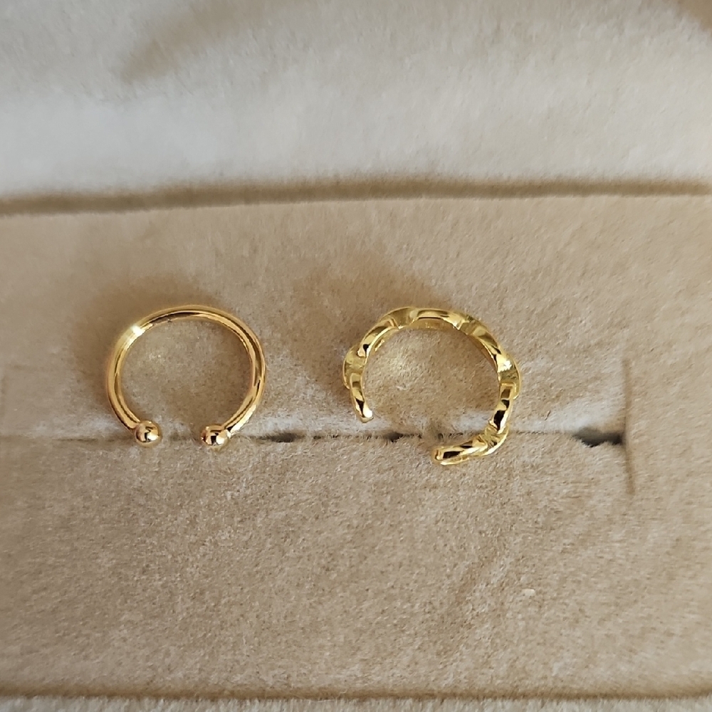 Sans Trou Jewels Odette Ear Cuff Elegant Gold Set